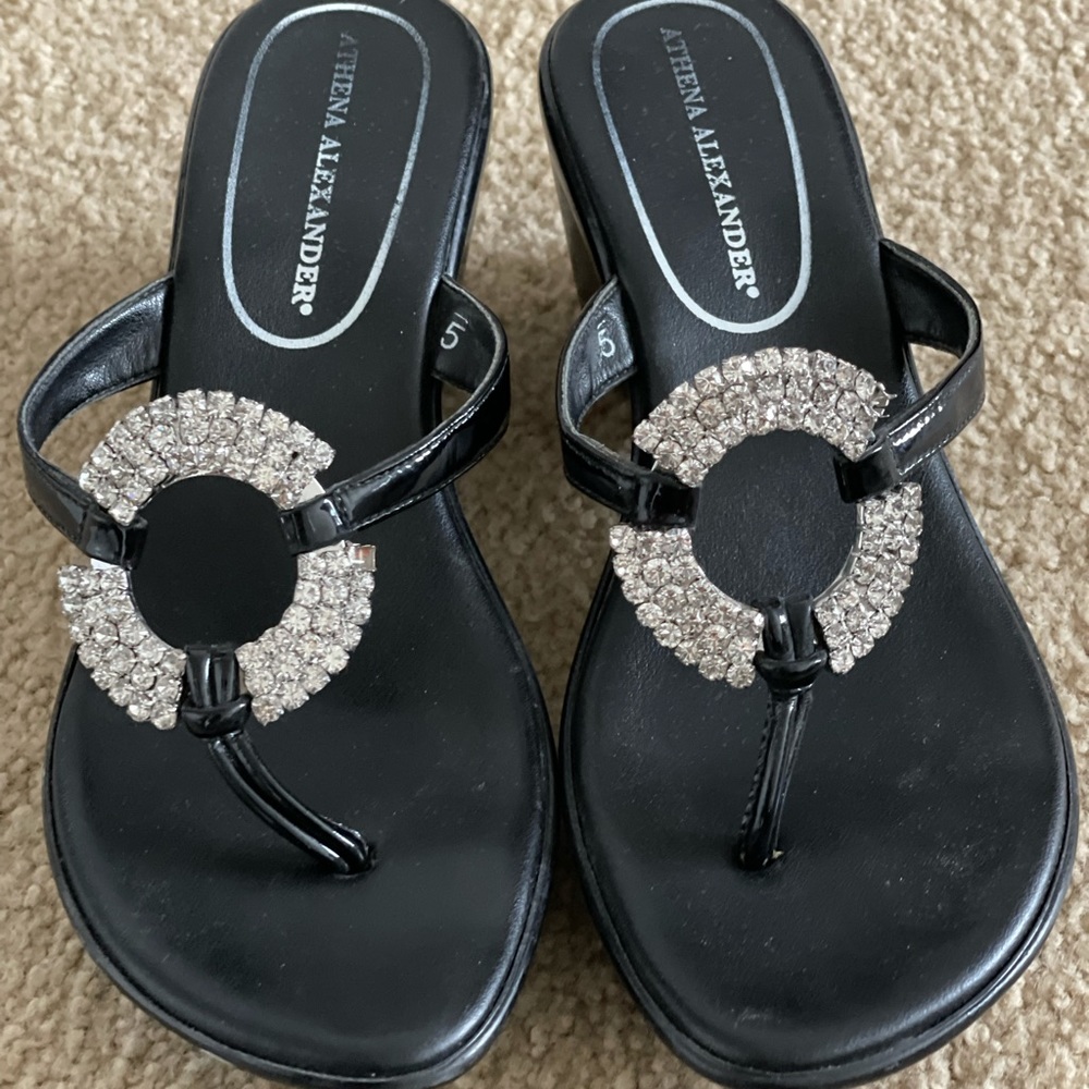 Athena Alexander Rhinestone Wedges
